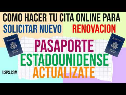 cita para pasaporte americano